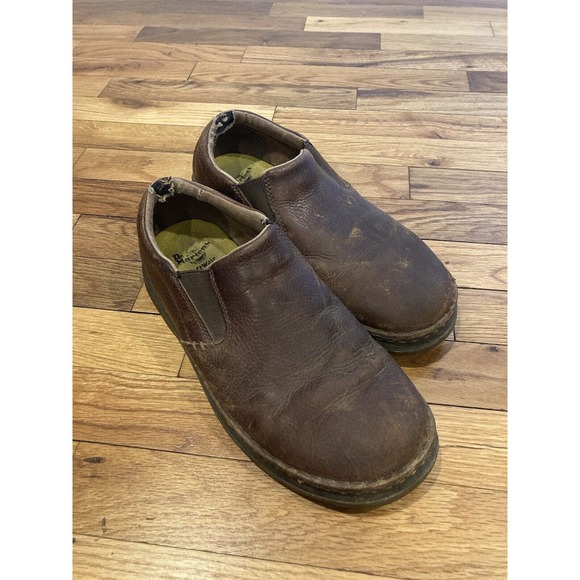 Dr. Martens Mens Boyle Leather Loafers Brown Slip On Shoes Size 11 - Picture 1 of 8